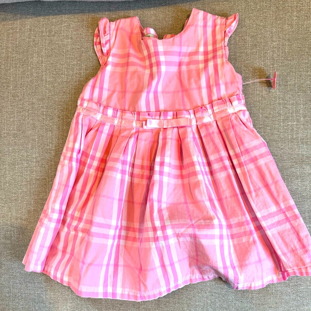 Burberry girls pink dress size XL (3T)
